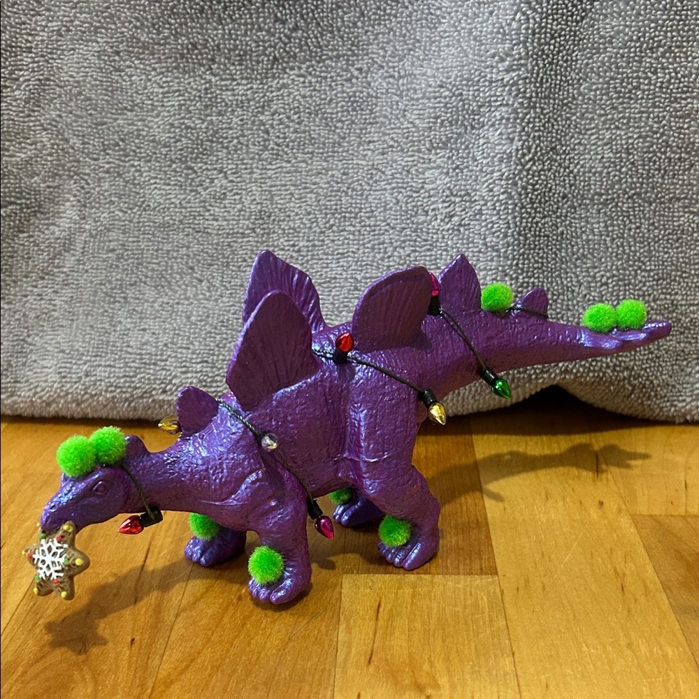 Steve stegosaurus rebel holiday decor